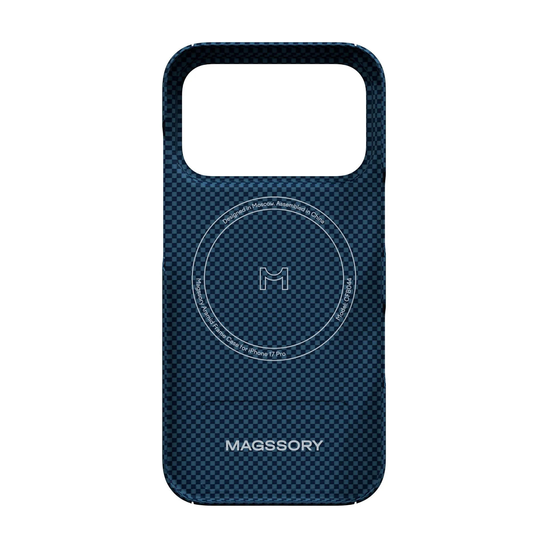 Magssory Aramid Frame Case for iPhone 17 Pro, MagSafe Compatible, синийphoto2