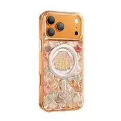 Чехол защитный KEEPHONE ICELAND для iPhone 17 Pro Max / iPhone 18 Pro Max, космический оранжевый