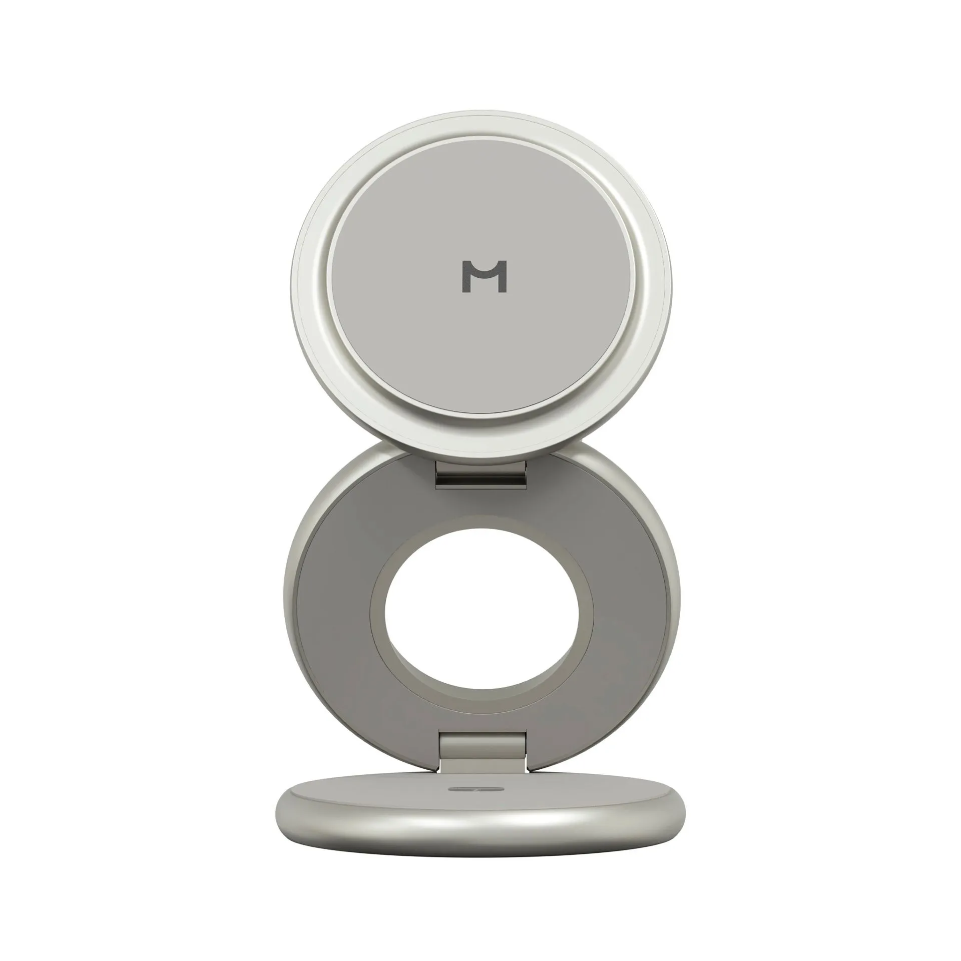 Зарядная станция 3 в 1 Magssory Signature Disc Pro для Apple Qi2 Titanphoto2