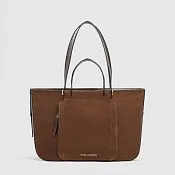 Женская кожаная сумка для ноутбука 14" Piquadro BD7136W92/MS, коричневый - noce scuro scamosciato