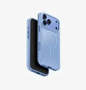 Чехол UNIQ Clario для iPhone 18 Pro Max, синий (cool blue)