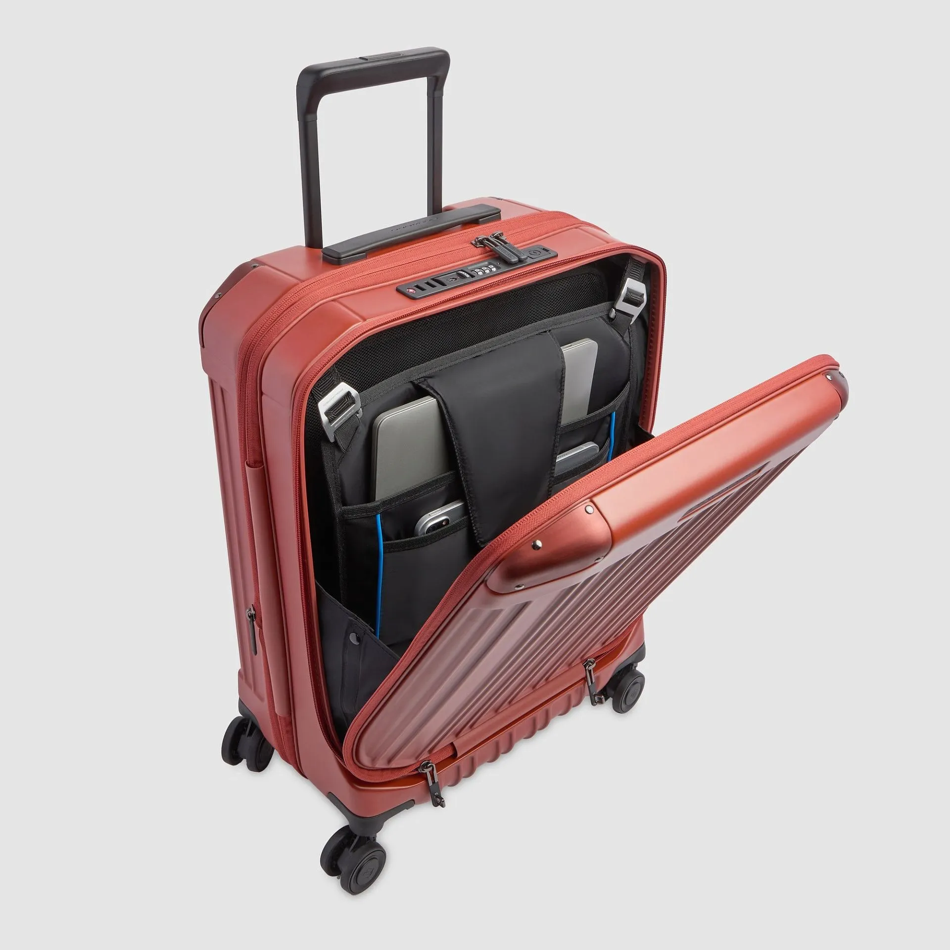 Расширяемый чемодан ручной клади для ноутбука 17,3" Piquadro BV7245PQL/CUO, коричневыйphoto4