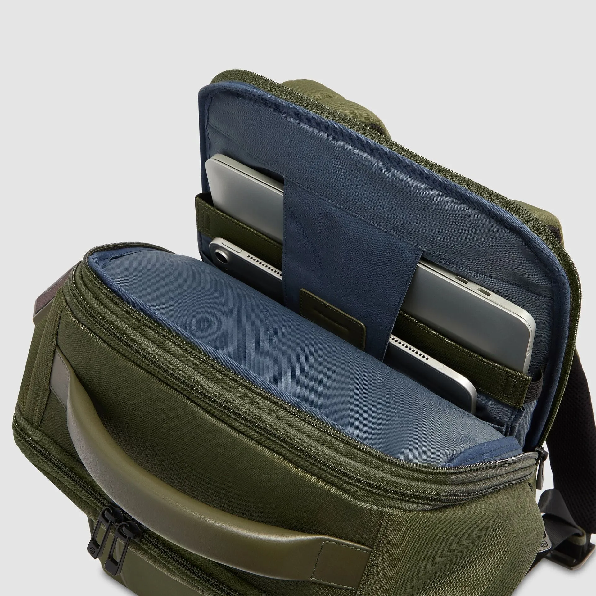 Расширяемый рюкзак для ноутбука 15,6" Piquadro CA6239W129/VE3, зелёныйphoto3