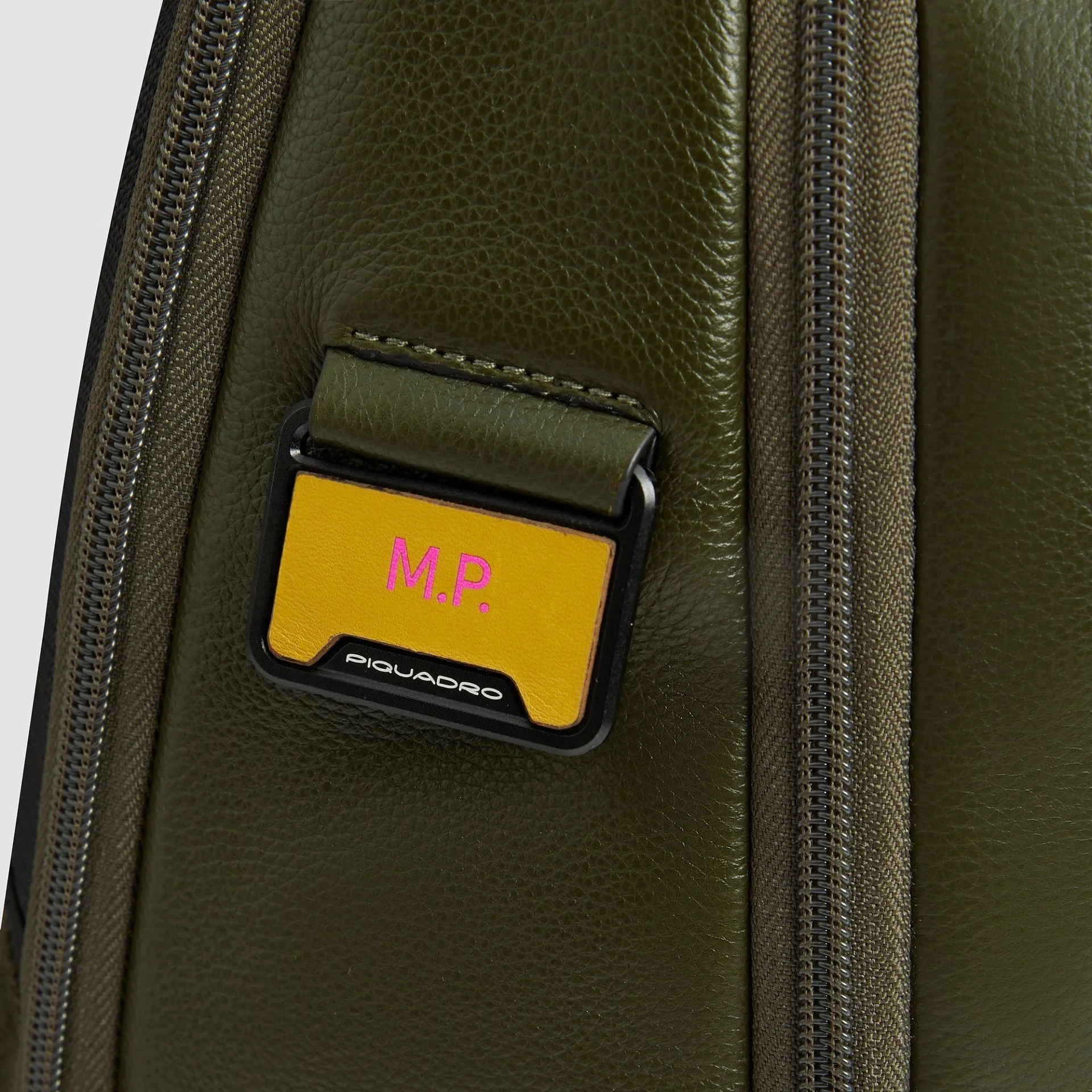 Кожаный рюкзак для ноутбука 14" с RFID-защитой Piquadro CA6766W137/VE2, зелёныйphoto5