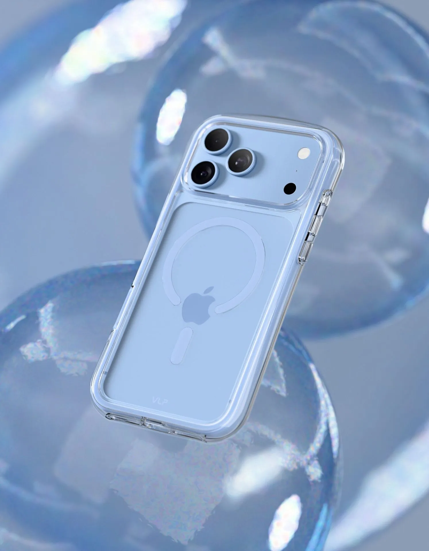 Чехол защитный VLP Bubble Case с MagSafe для iPhone 18 Pro, голубойphoto4