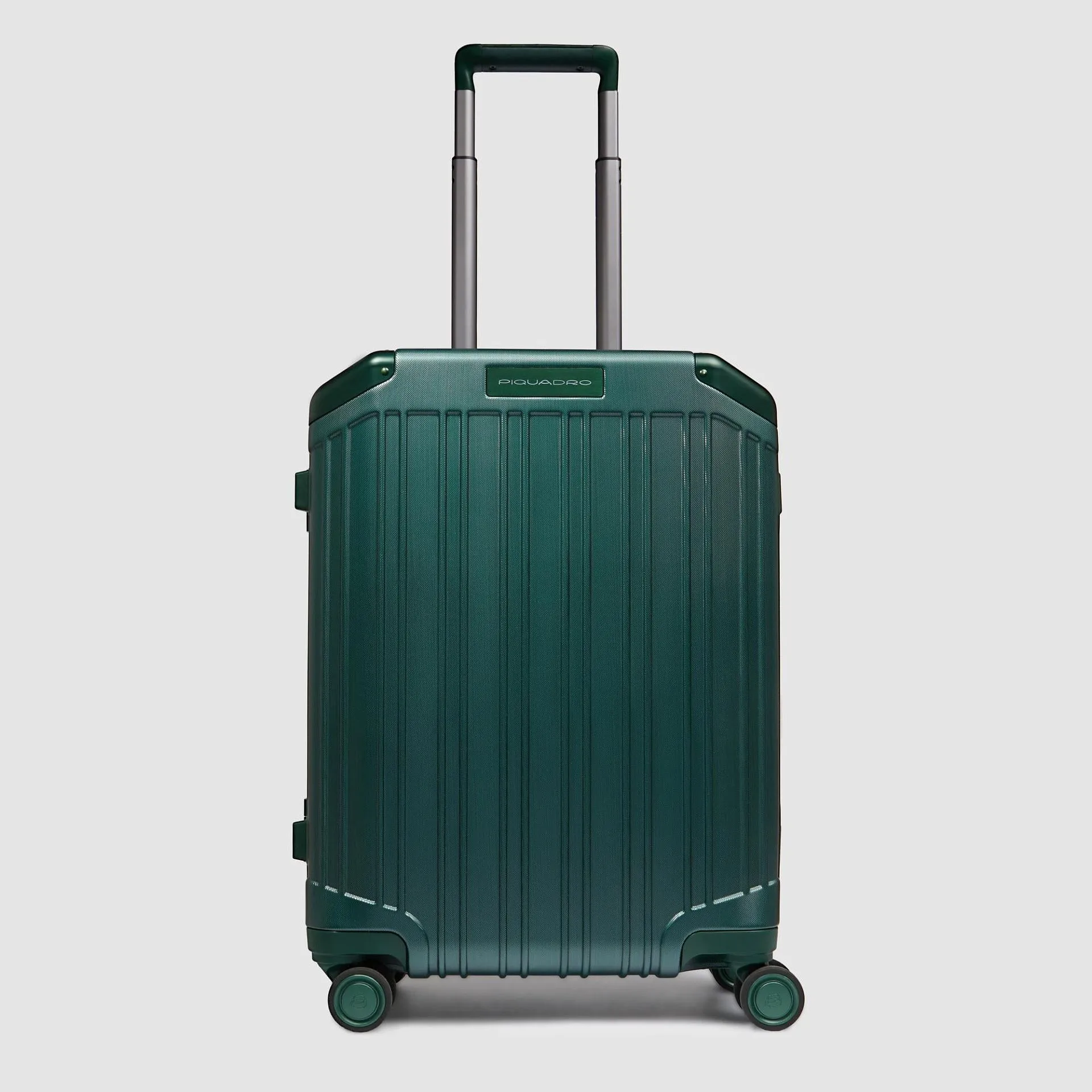 Чемодан для ручной клади из поликарбоната с замком TSA Piquadro BV4425PQLM/VES, зелёныйphoto0