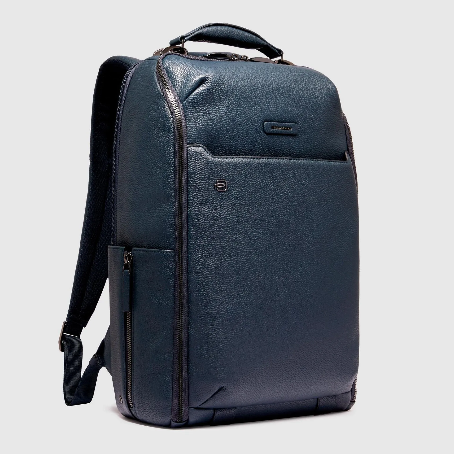 Кожаный рюкзак для ноутбука 15,6" с RFID-защитой Piquadro CA6645MOS/BLU, синийphoto1