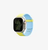 Ремешок UNIQ Revix IV PANTONE Edition для Apple Watch 49/46/45/44 мм, синий / желтый (Limespritz Bluesurge)