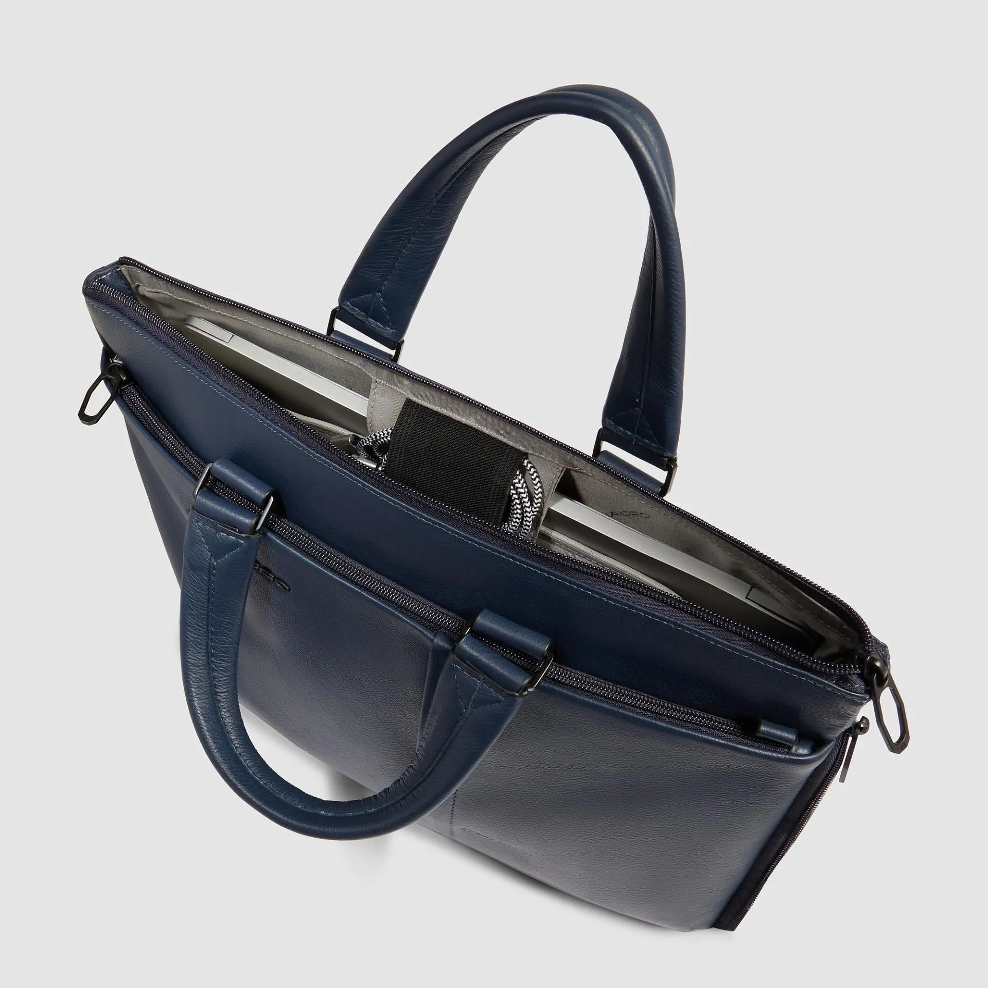 Кожаная сумка для ноутбука 15,6", расширяемая Piquadro CA4021W137/BLU, синийphoto3