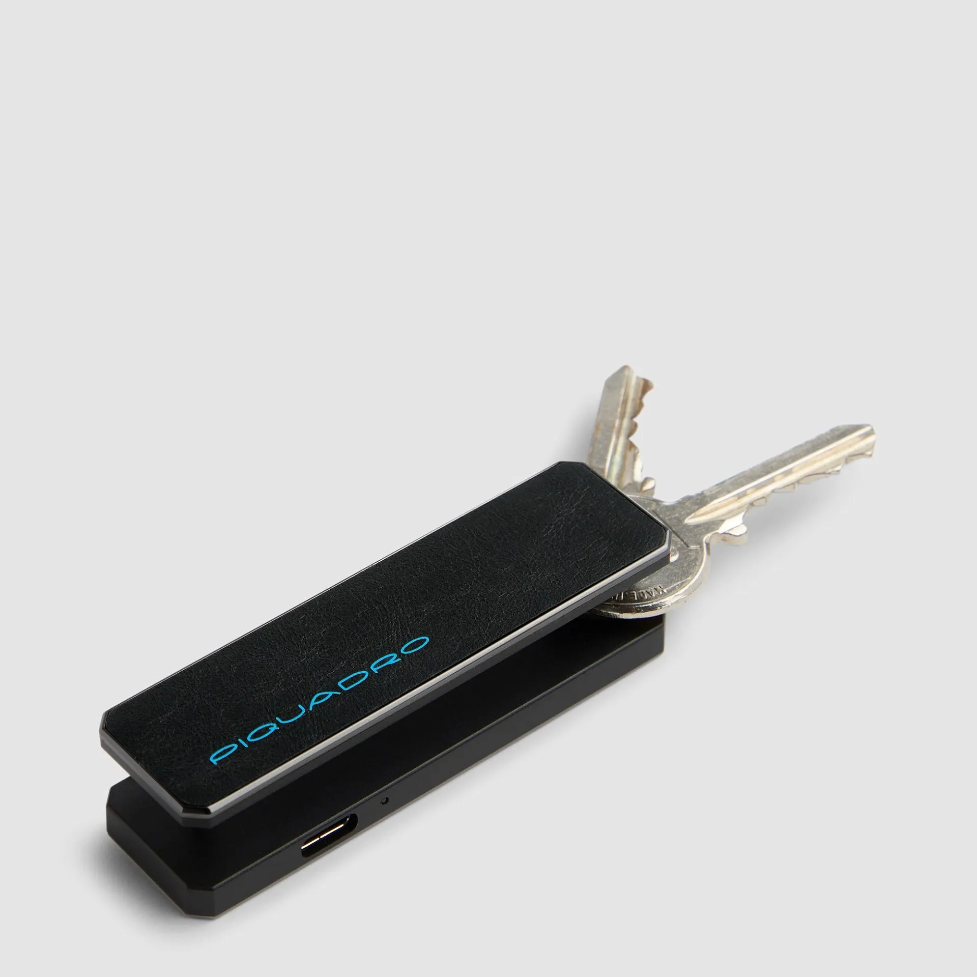 Кожаный брелок для ключей с трекером Find My Piquadro PC7287B2/N, чёрныйphoto2