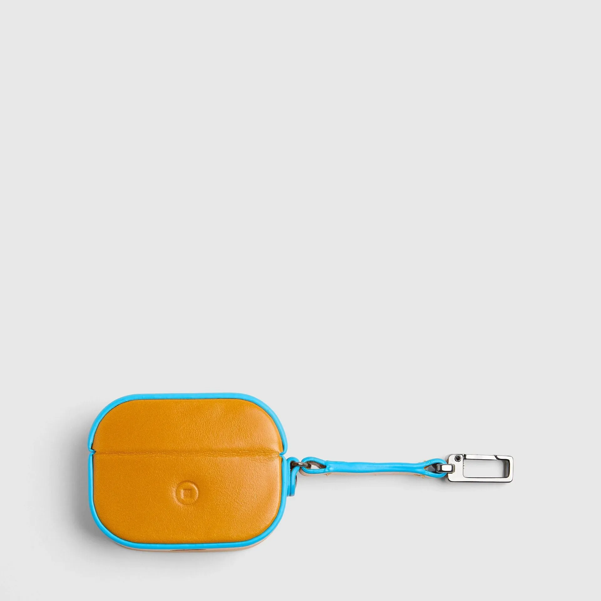 Кожаный чехол для AirPods Pro с кольцом Piquadro AC5308B2/G, жёлтыйphoto2