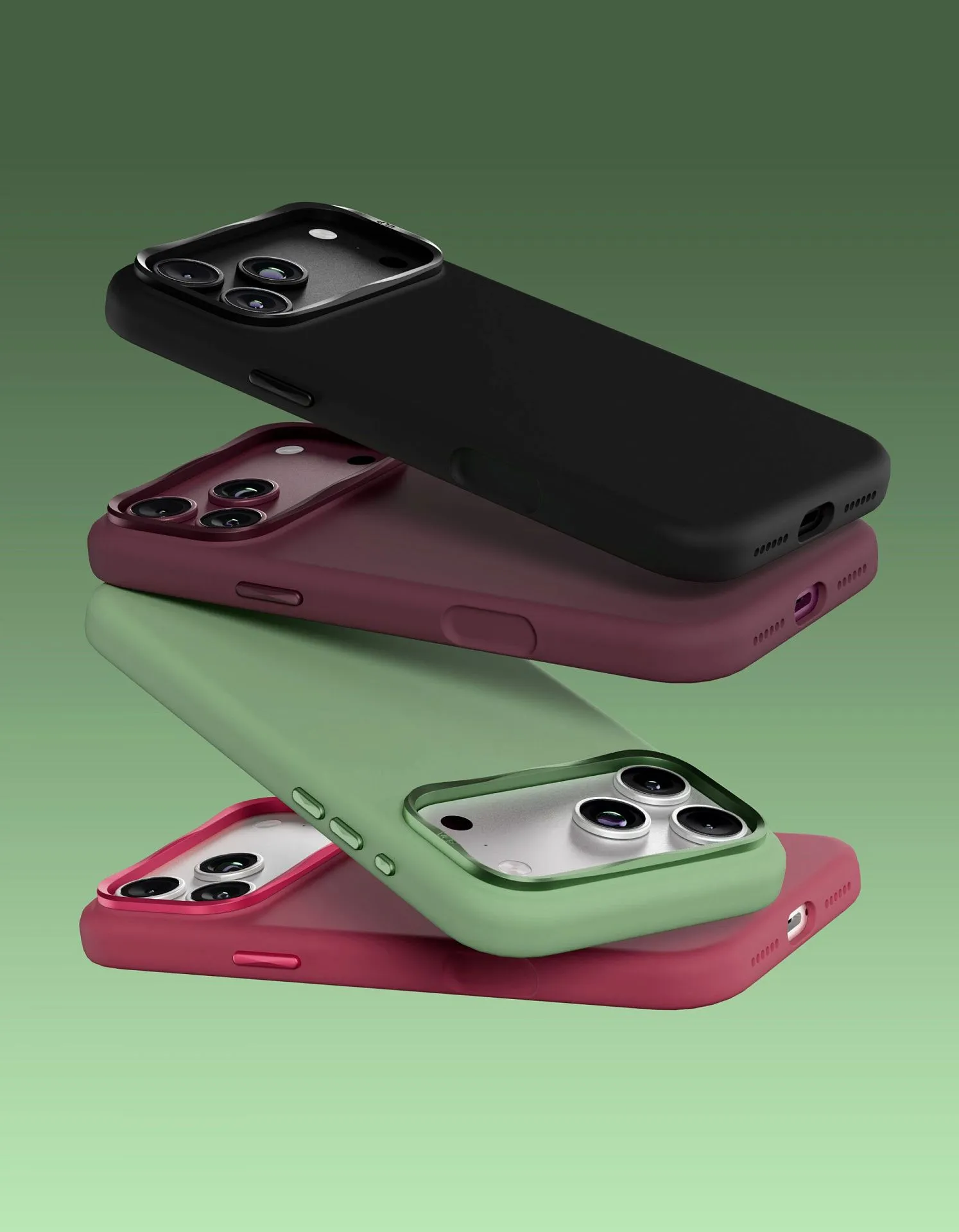 Чехол защитный VLP Aster Pro Case с MagSafe для iPhone 18 Pro Max, зеленыйphoto3