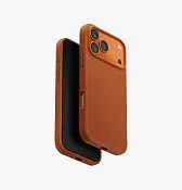 Чехол UNIQ Lino для iPhone 17 Pro Max, оранжевый (Burntorange)