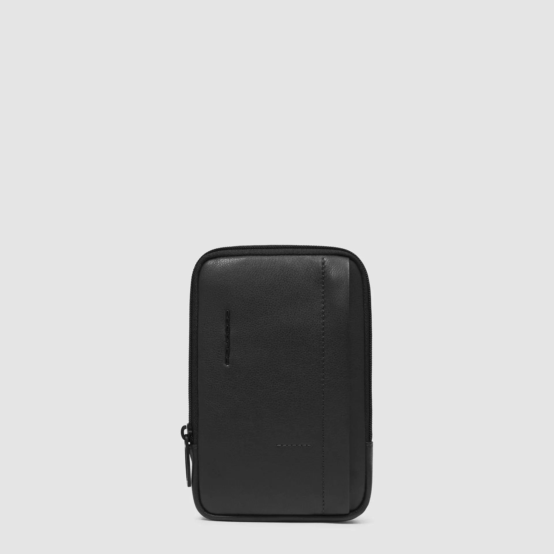 Кожаная сумка на шею для телефона с защитой RFID Piquadro AC6847W137R/N, чёрныйphoto0