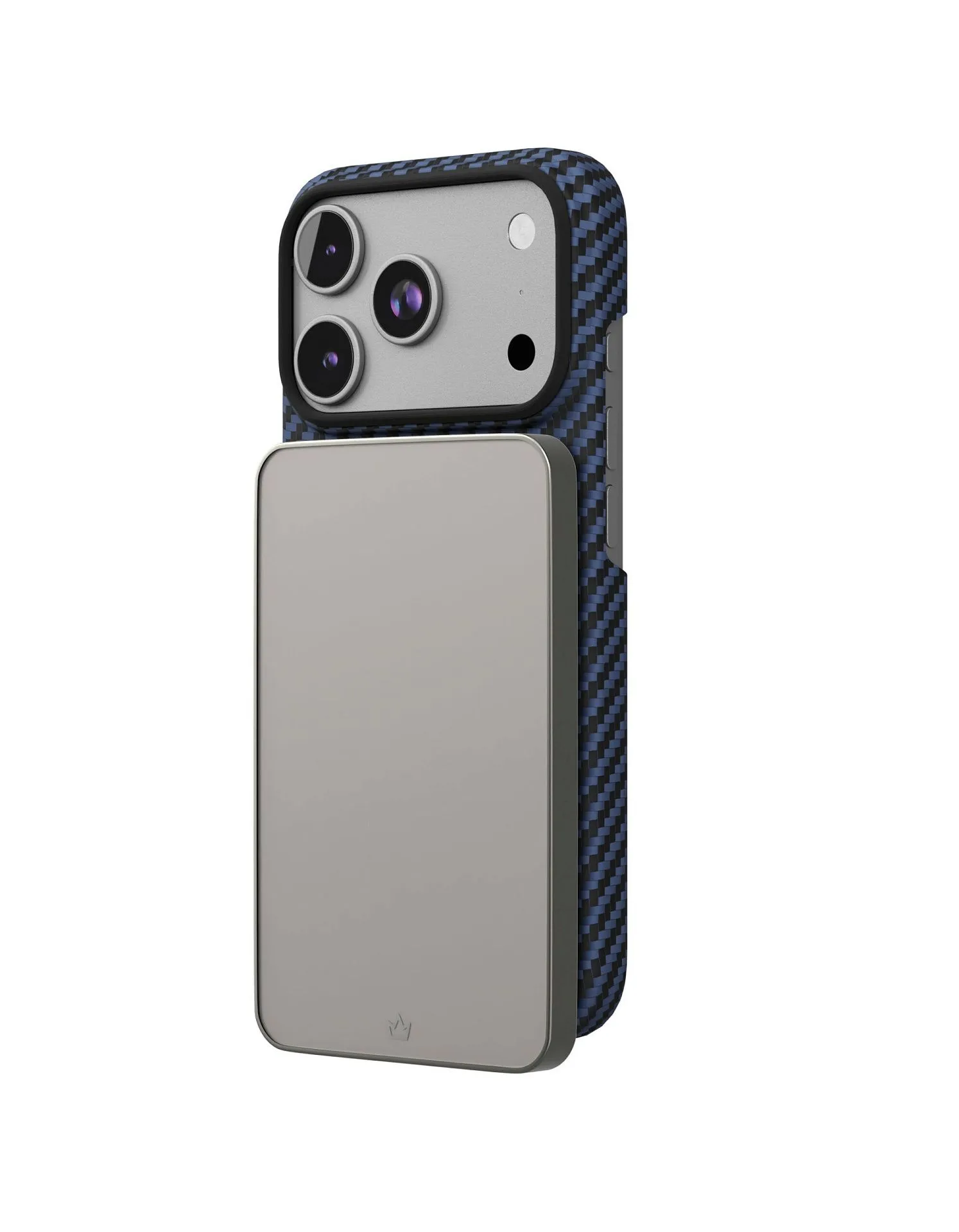 Чехол защитный VLP Kevlar Case с MagSafe для iPhone 17 Pro, синийphoto4