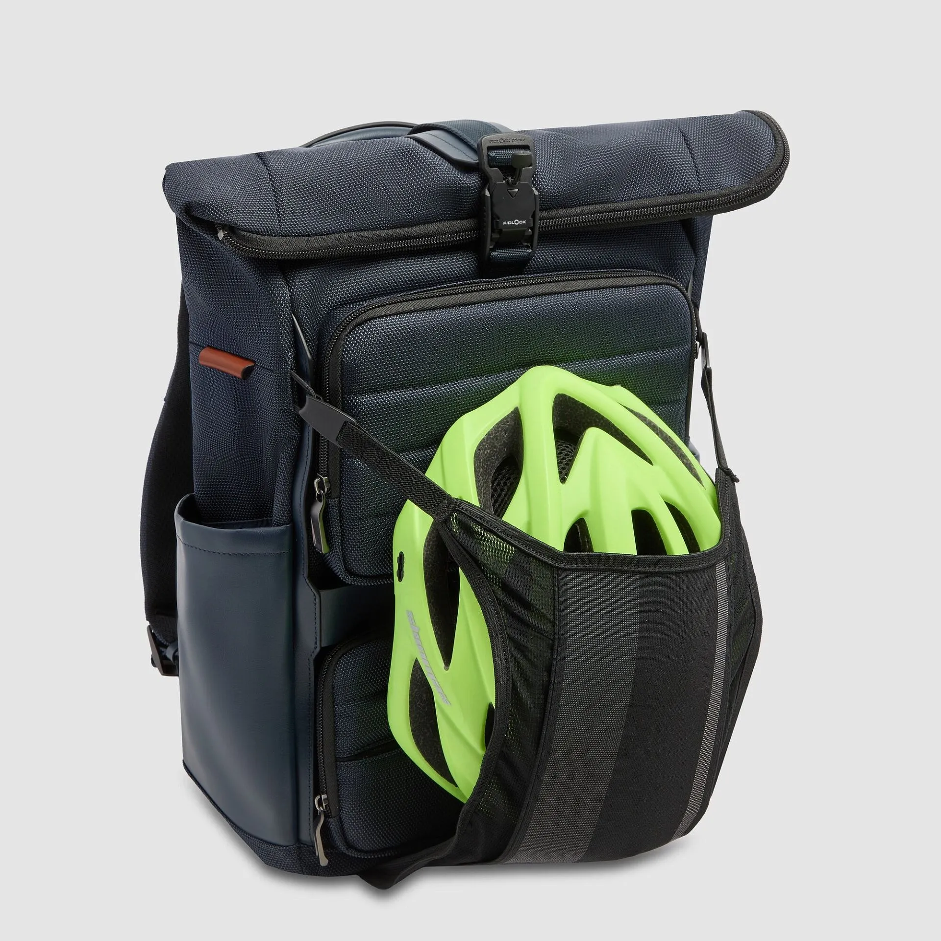 Рюкзак roll-top для ноутбука 15,6" с сеткой для шлема Piquadro CA7280W150/BLU, синийphoto7
