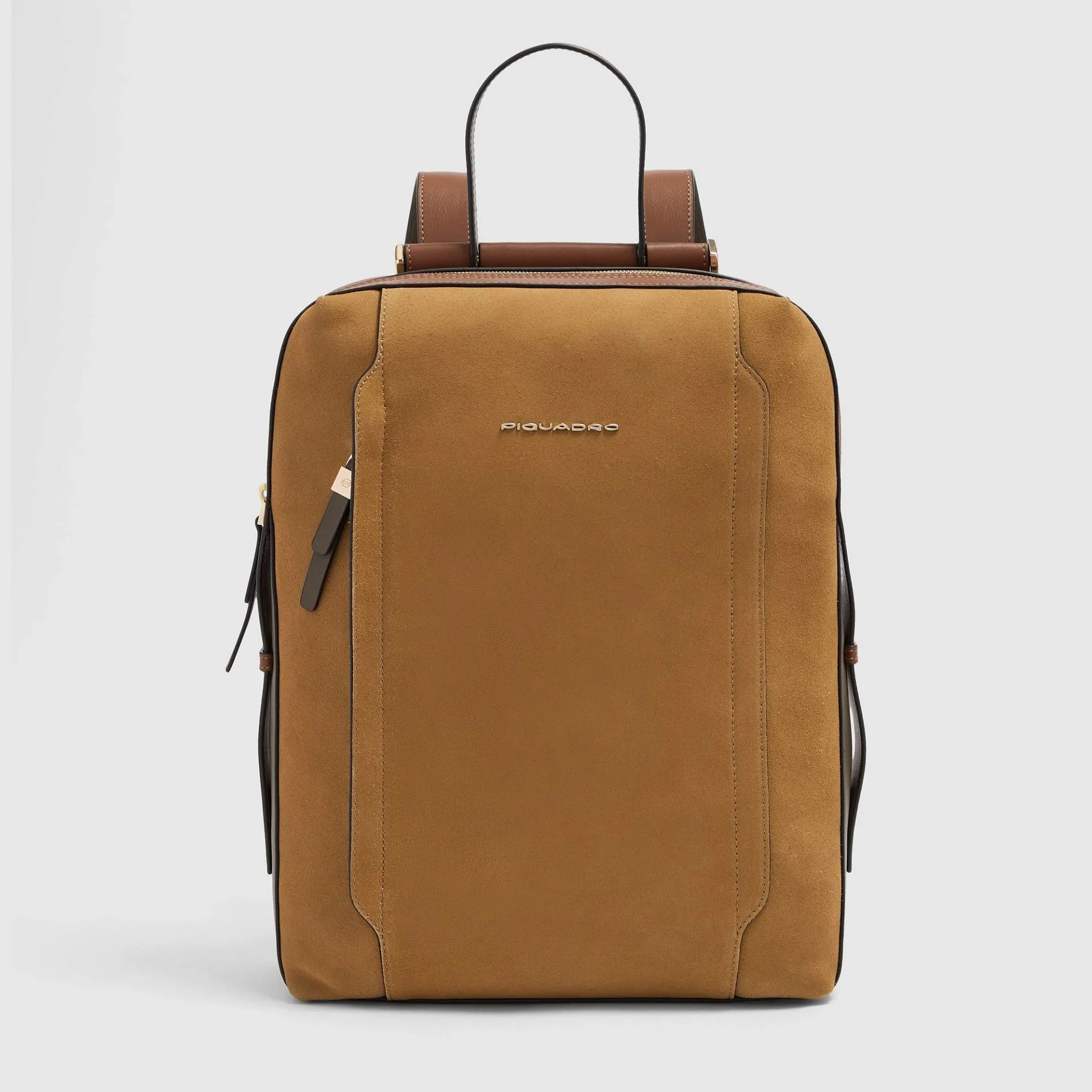 Женский кожаный рюкзак для ноутбука 14" Piquadro CA4576W92/SAVES, коричневый - nocciola scamosciatophoto0