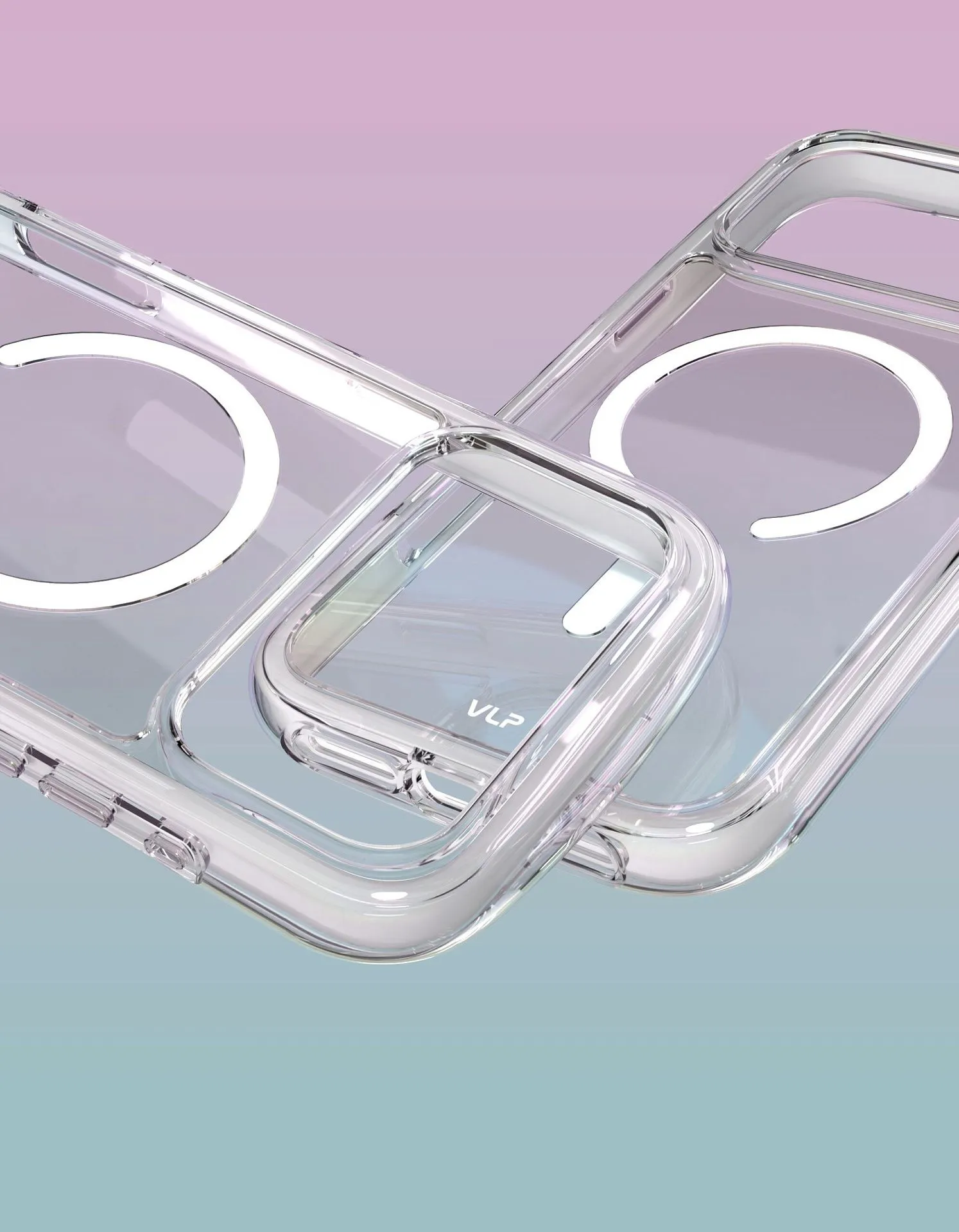 Чехол защитный VLP Bubble Case с MagSafe для iPhone 18 Pro Max, перламутрphoto6