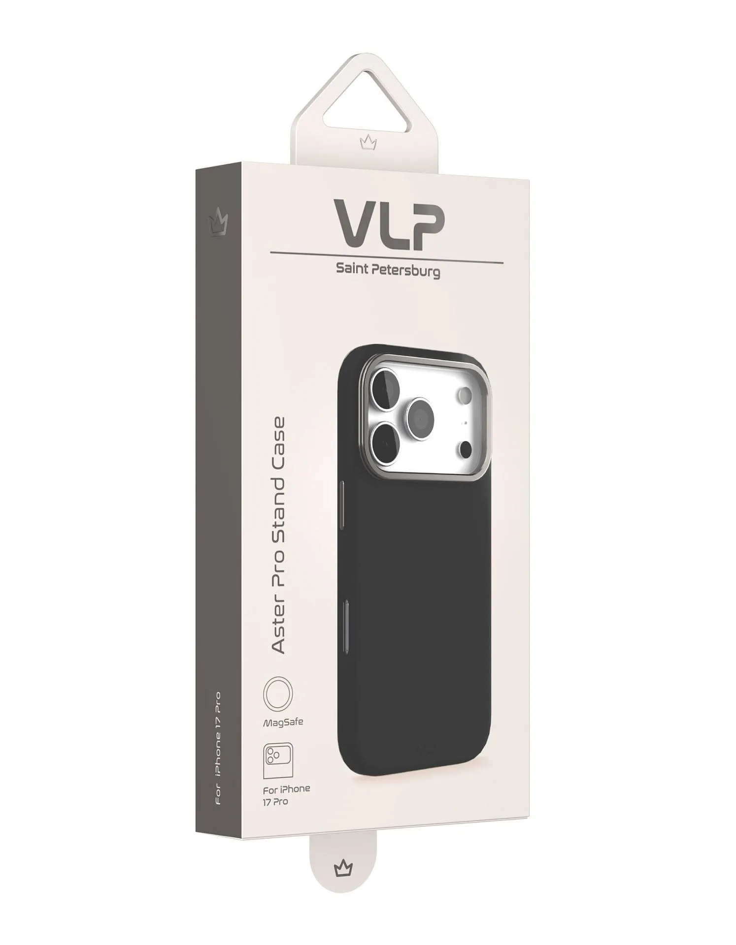 Чехол защитный VLP Aster Pro Stand Case с MagSafe для iPhone 17 Pro, черныйphoto5