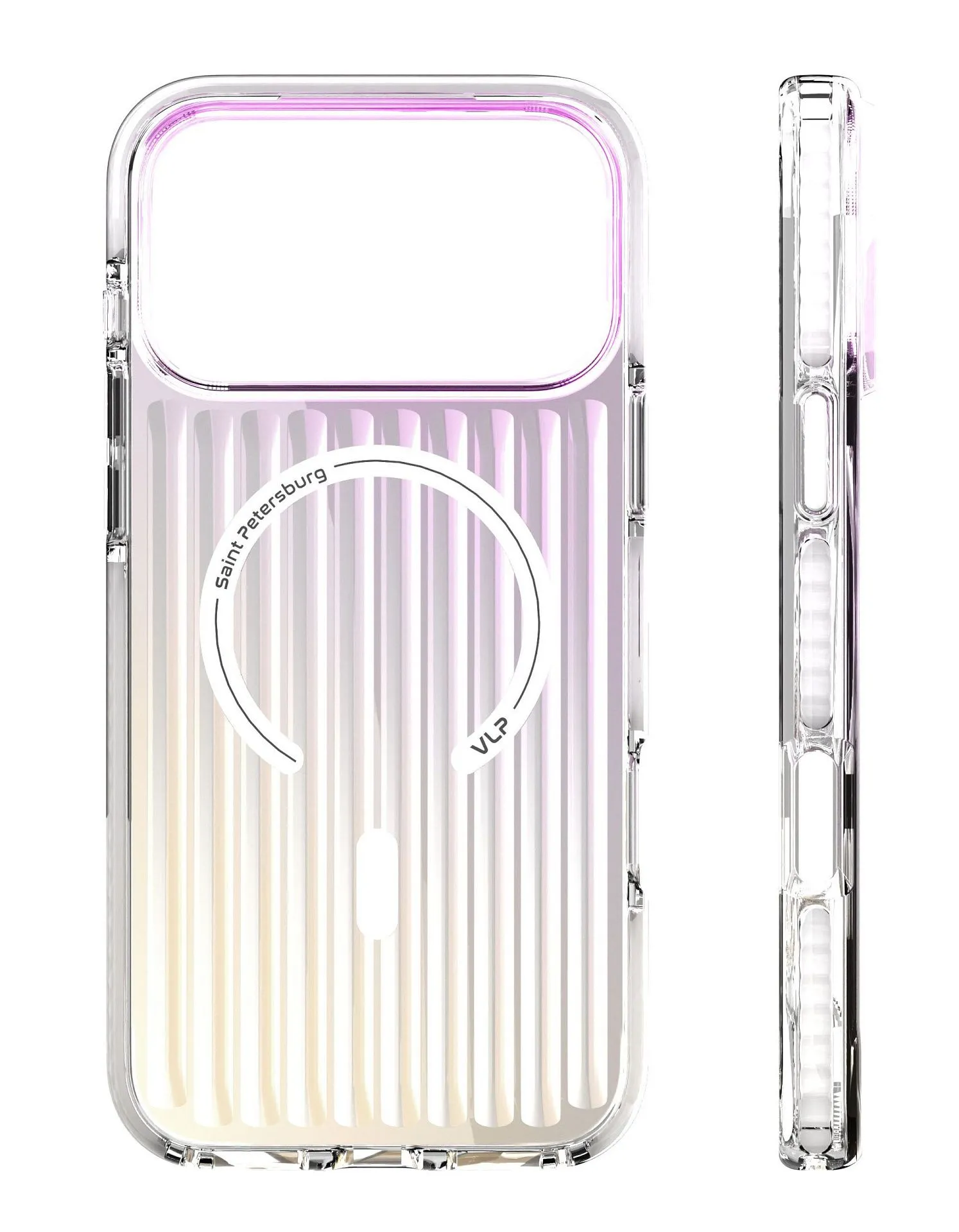 Чехол защитный VLP Pulse Case с MagSafe для iPhone 17 Pro Max, перламутровыйphoto2