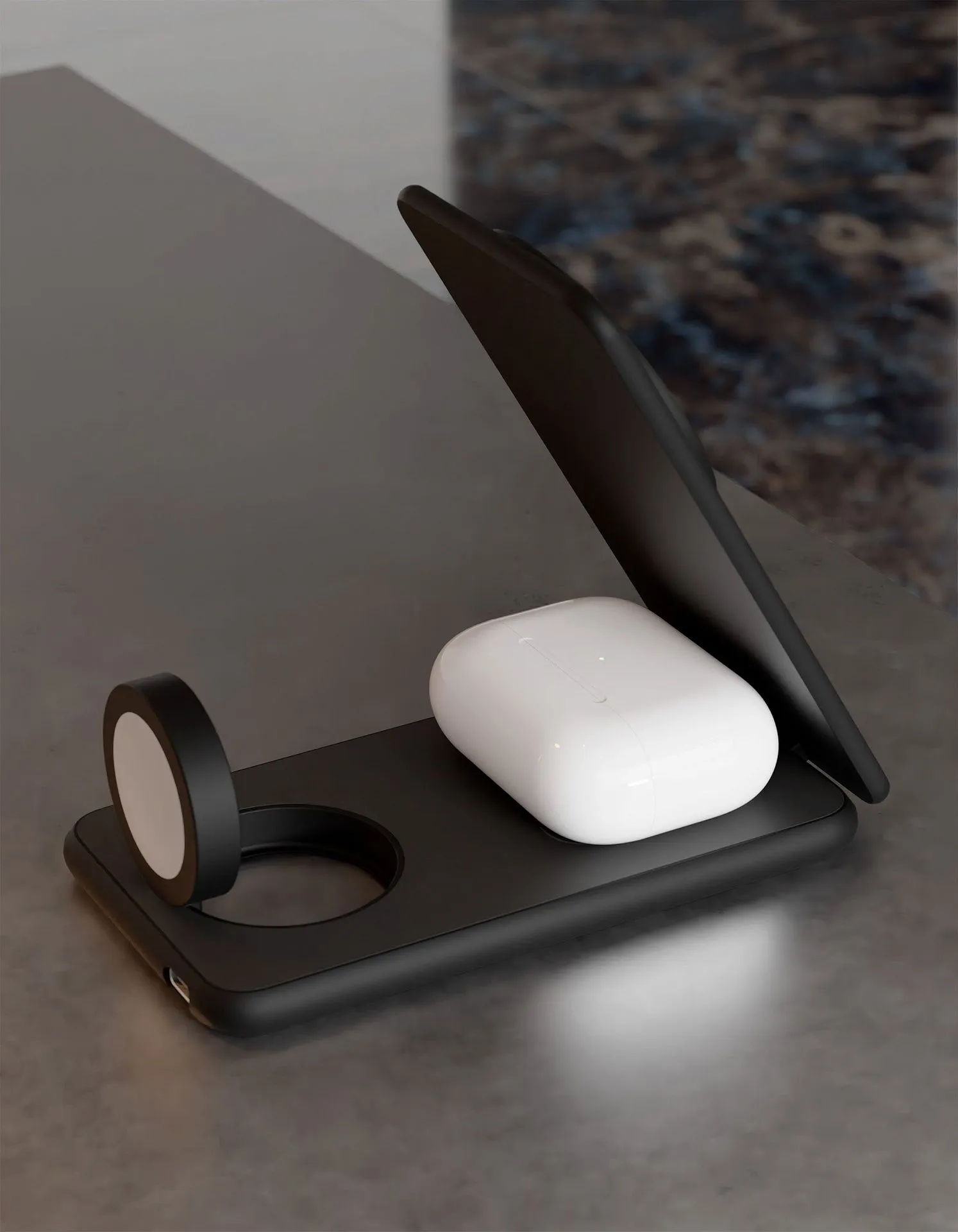 Беспроводное зарядное устройство VLP Alum Power Pro для Apple, черный титанphoto8