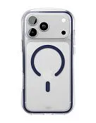 Чехол защитный VLP Bubble Case с MagSafe для iPhone 17 Pro Max, темно-синий