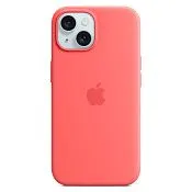 Силиконовый чехол MagSafe для iPhone 15 Гуава