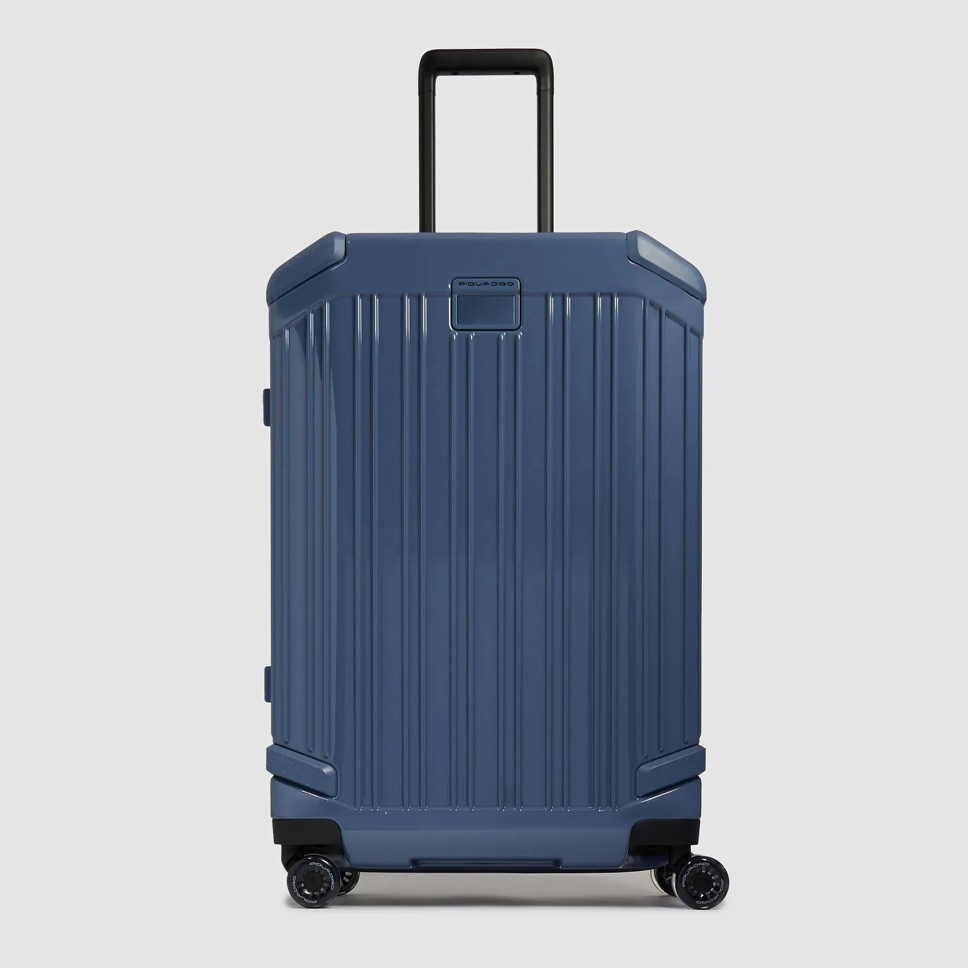 Чемодан средний расширяемый на 4 колёсах, замок TSA Piquadro BV4427POP/AV, синийphoto0