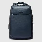 Кожаный рюкзак для ноутбука 15,6" с RFID-защитой Piquadro CA6645MOS/BLU, синий