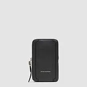 Кожаная сумка на шею для телефона с RFID-защитой Piquadro AC6835W92R/N, чёрный