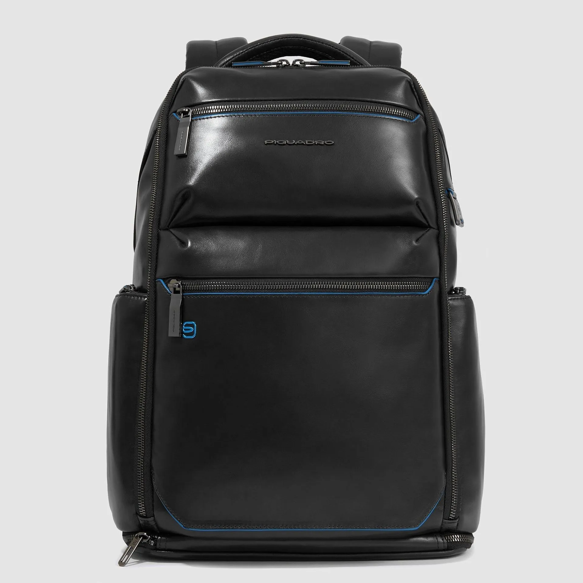 Кожаный рюкзак для ноутбука 15,6" со стальным тросом Piquadro CA6592B2BM/N, чёрныйphoto0