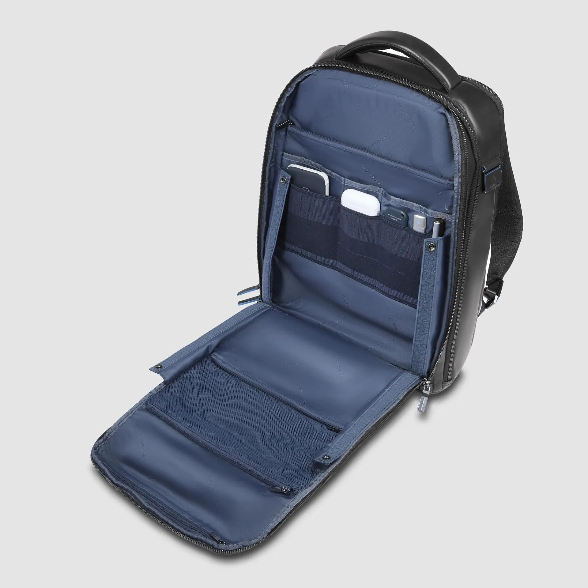 Кожаный рюкзак для ноутбука 15,6" с RFID-защитой Piquadro CA6817B2/N, чёрныйphoto5