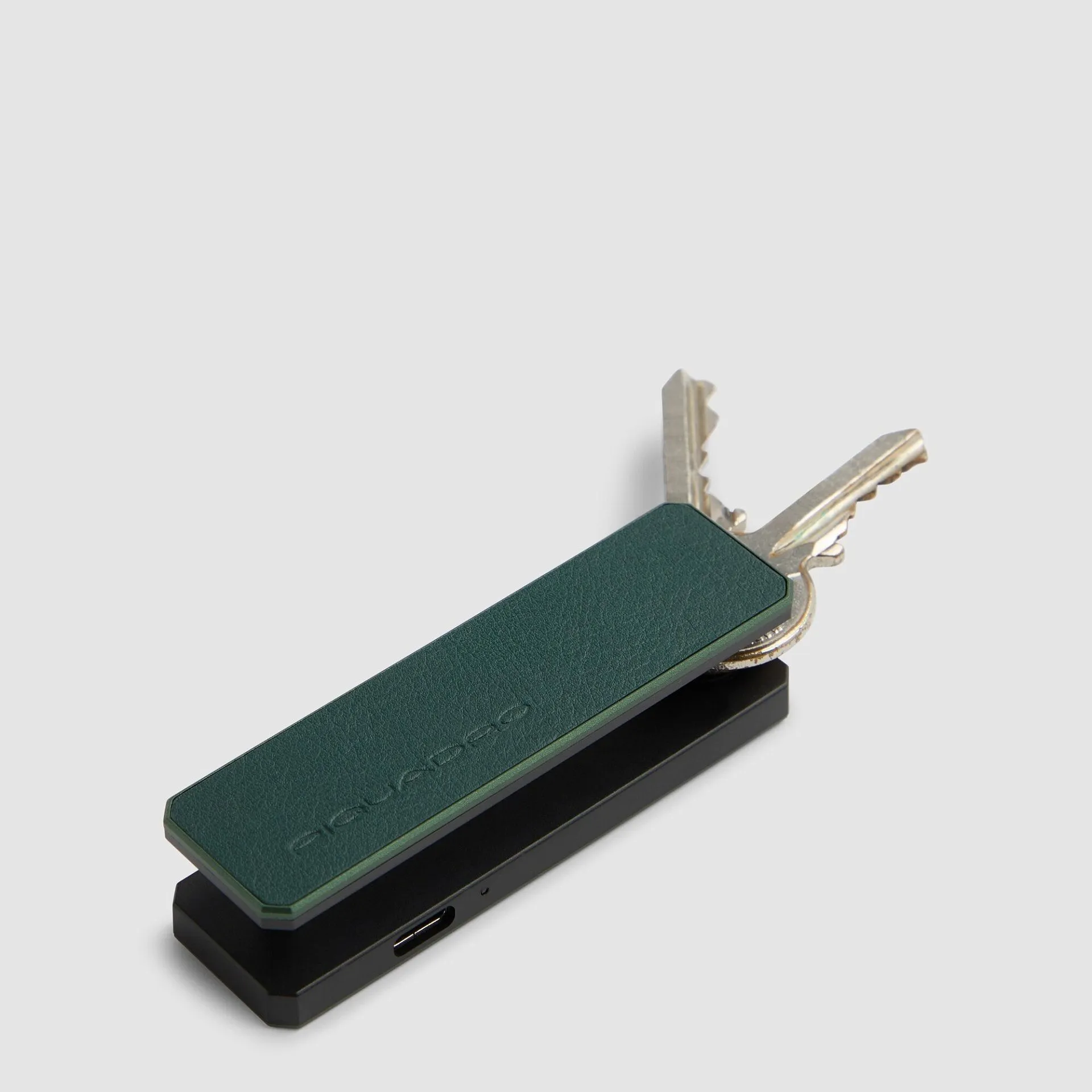 Кожаный брелок с трекером Find My и гравировкой Piquadro PC7287S145/VE, зелёныйphoto2
