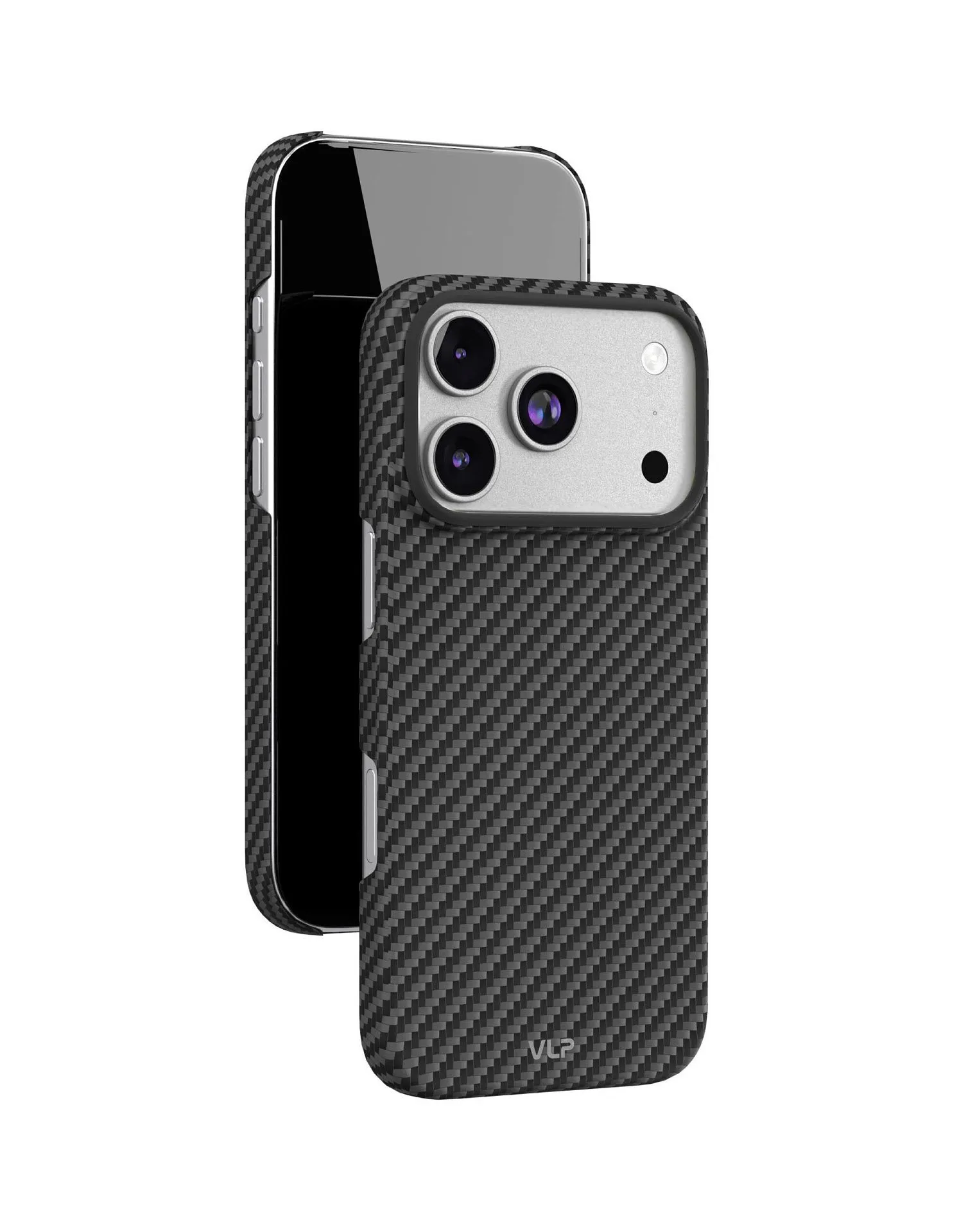 Чехол защитный VLP Kevlar Case с MagSafe для iPhone 17 Pro, черныйphoto3