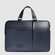 Кожаная сумка для ноутбука 15,6" и iPad 13" Piquadro CA6026W137/BLU, синий