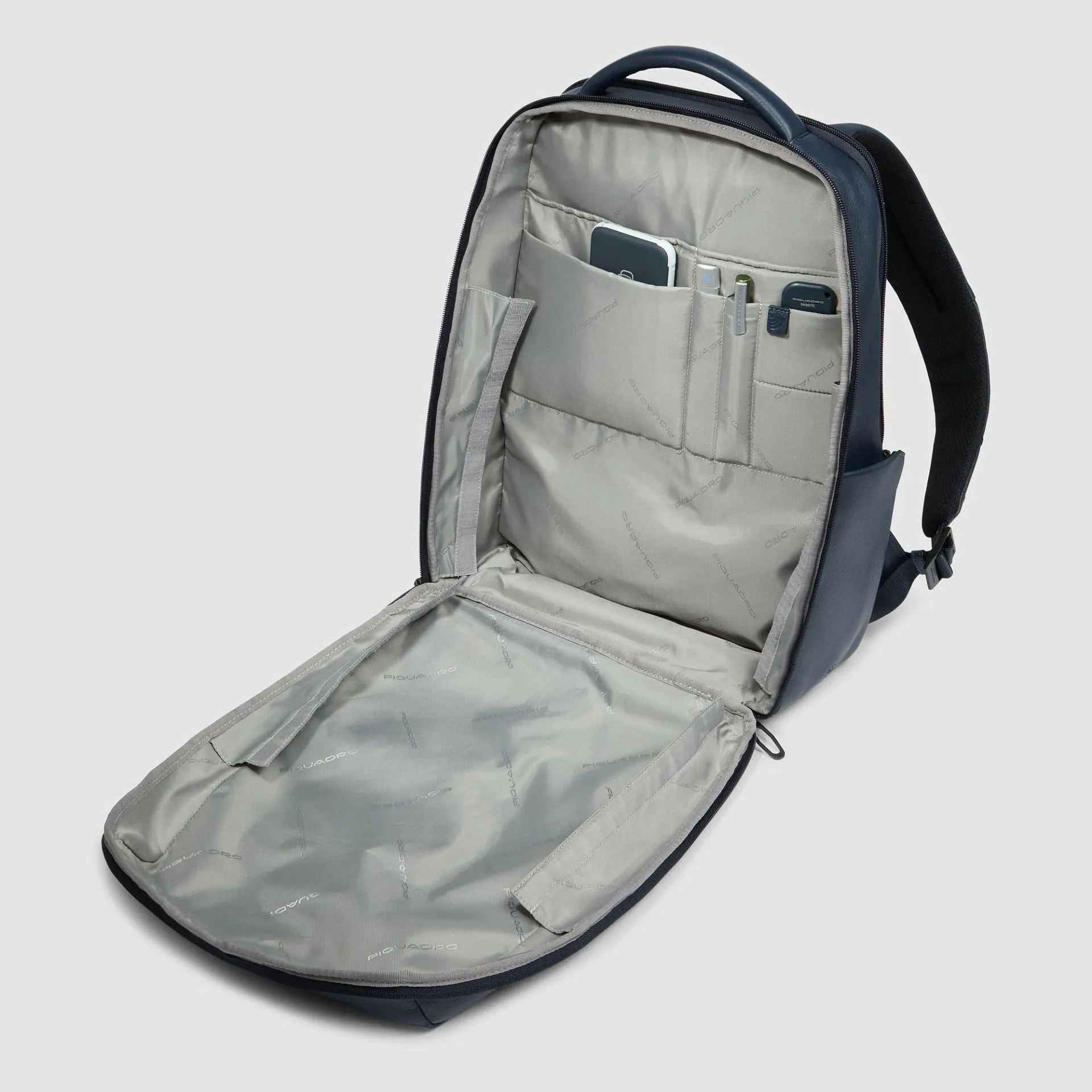 Кожаный рюкзак для ноутбука 14" с RFID-защитой Piquadro CA6766W137/BLU, синийphoto4