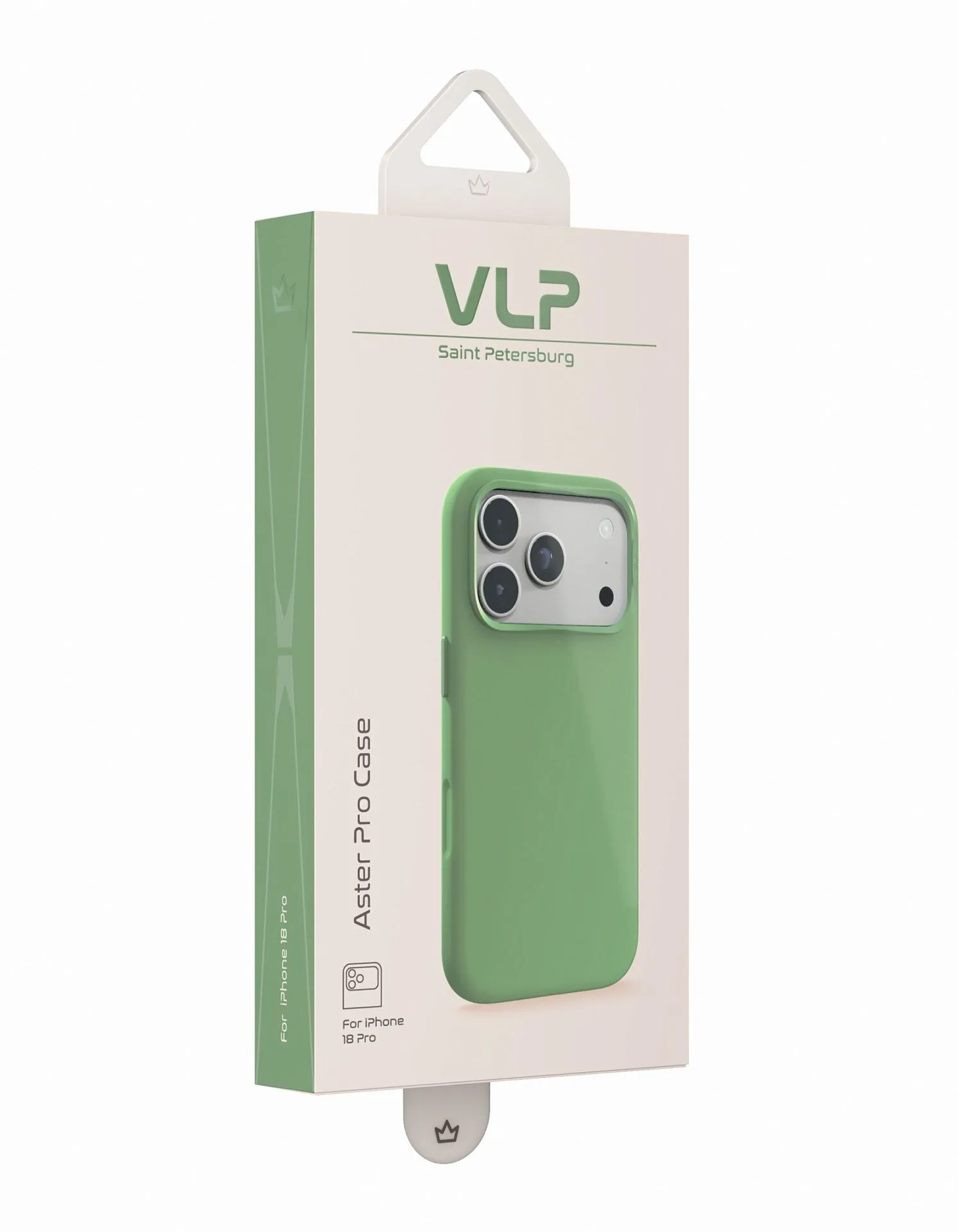 Чехол защитный VLP Aster Pro Case с MagSafe для iPhone 18 Pro, зеленыйphoto9