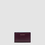 Женский кожаный кошелёк с RFID-защитой, 10 карт Piquadro PD6661B2R/BO, бордовый