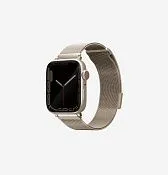 Ремешок UNIQ Dante для Apple Watch 46/45/44 мм, бежевый (Starlight)