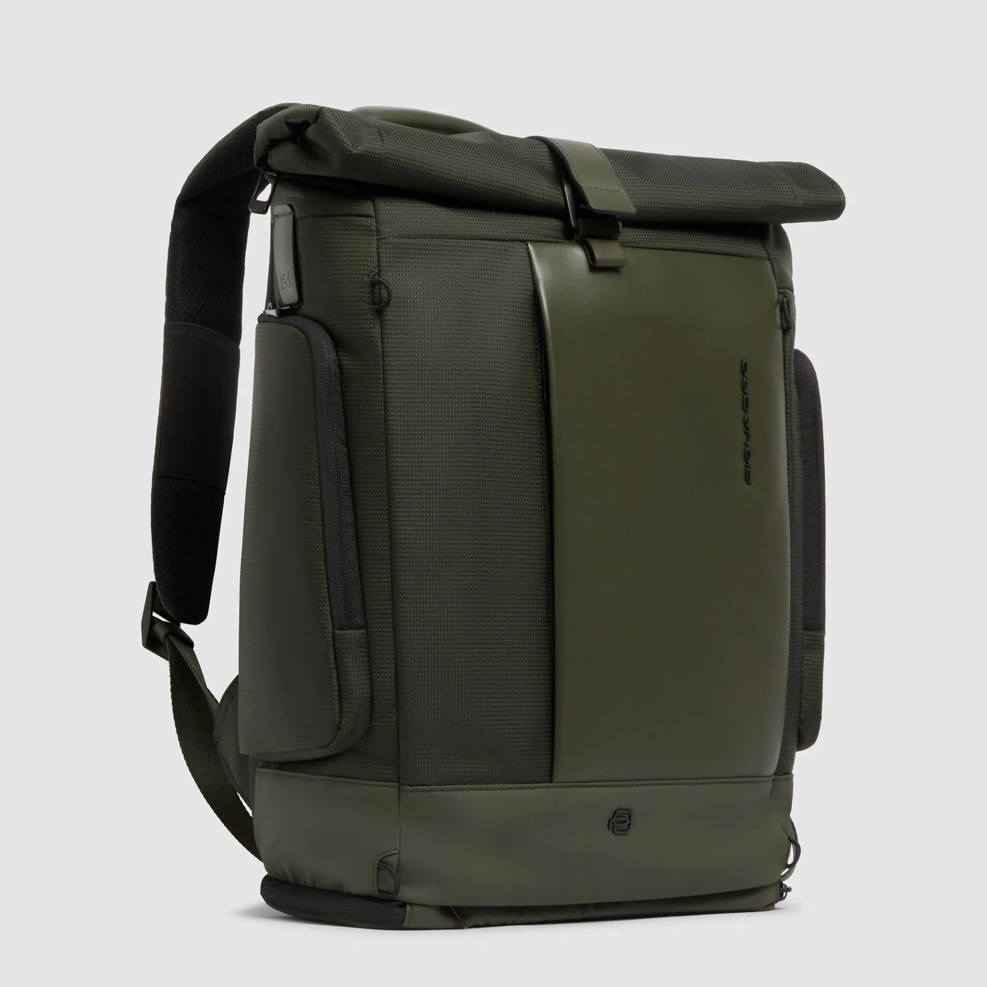 Рюкзак-роллтоп для ноутбука 15,6" с сеткой для шлема Piquadro CA7190W145/VE, зелёныйphoto1