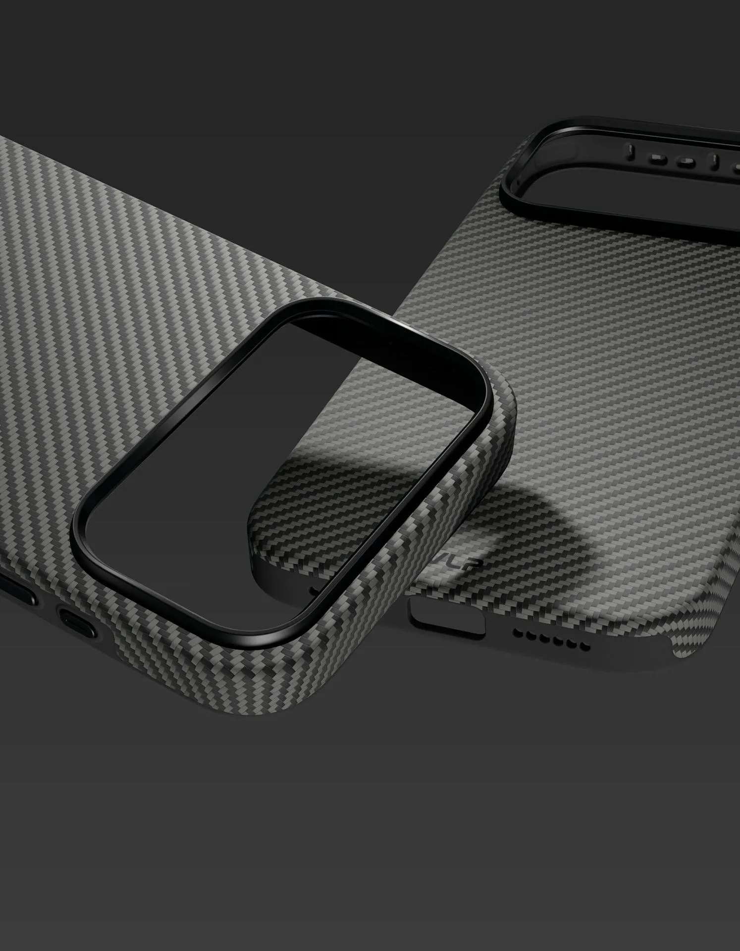 Чехол защитный VLP Kevlar Hybrid Case с MagSafe для iPhone 18 Pro Max, черныйphoto3