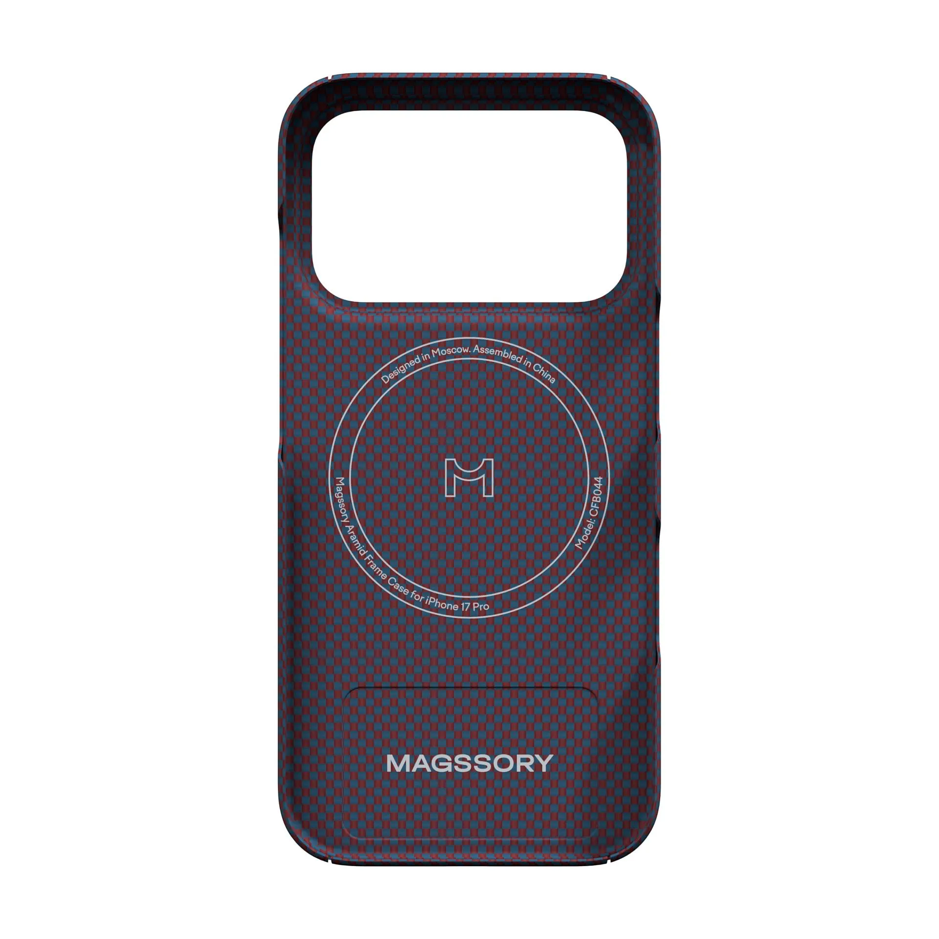Magssory Aramid Frame Case for iPhone 17 Pro, MagSafe Compatible, красныйphoto2