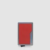 Кардхолдер MagSafe из алюминия и кожи, RFID-защита Piquadro PP7072B2R/CU4, коричневый