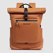 Рюкзак для ноутбука 15,6" ролл-топ, водоотталкивающий Piquadro CA6291C2OW/CU, коричневый
