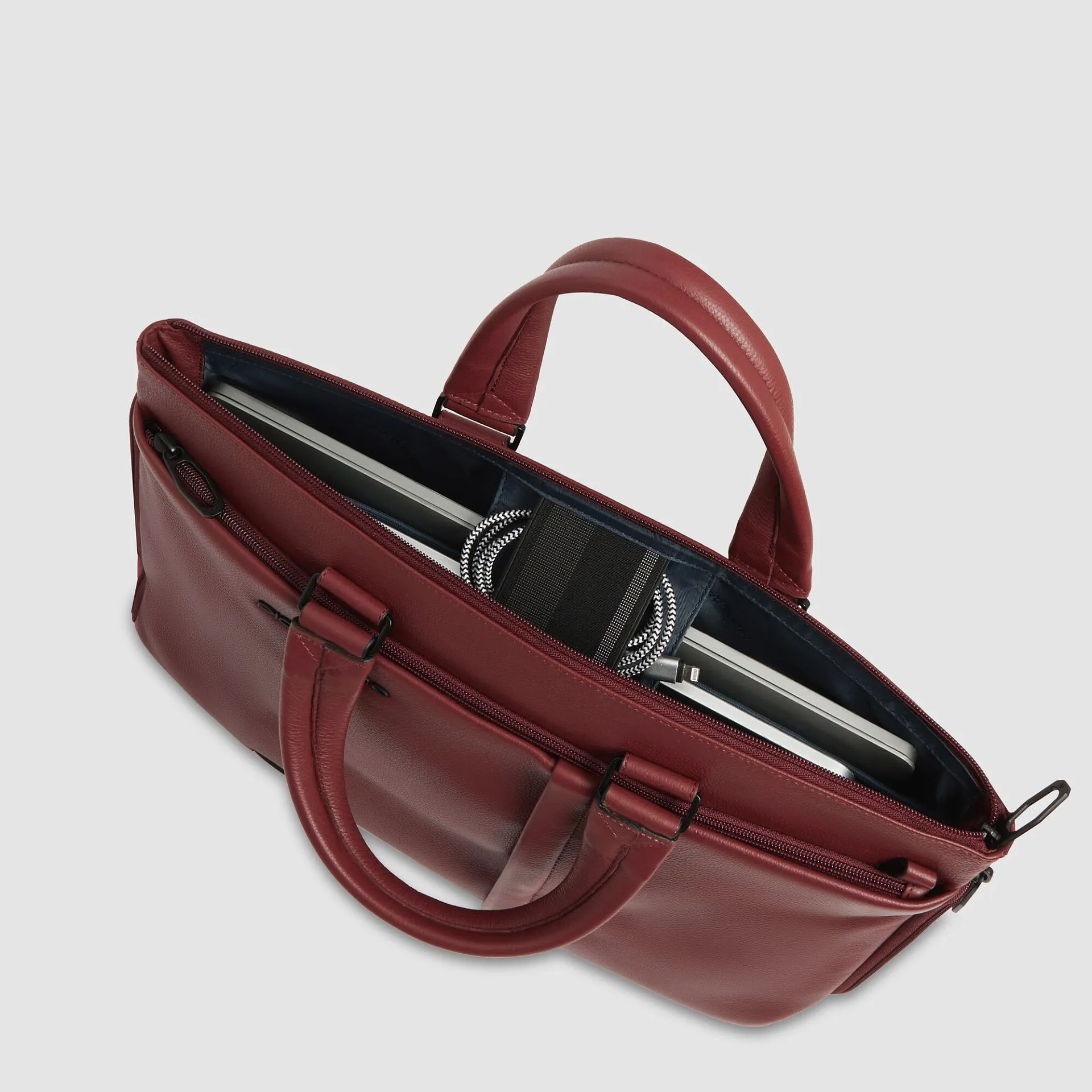 Кожаная сумка для ноутбука 15,6", расширяемая Piquadro CA4021W137/CU, коричневыйphoto3