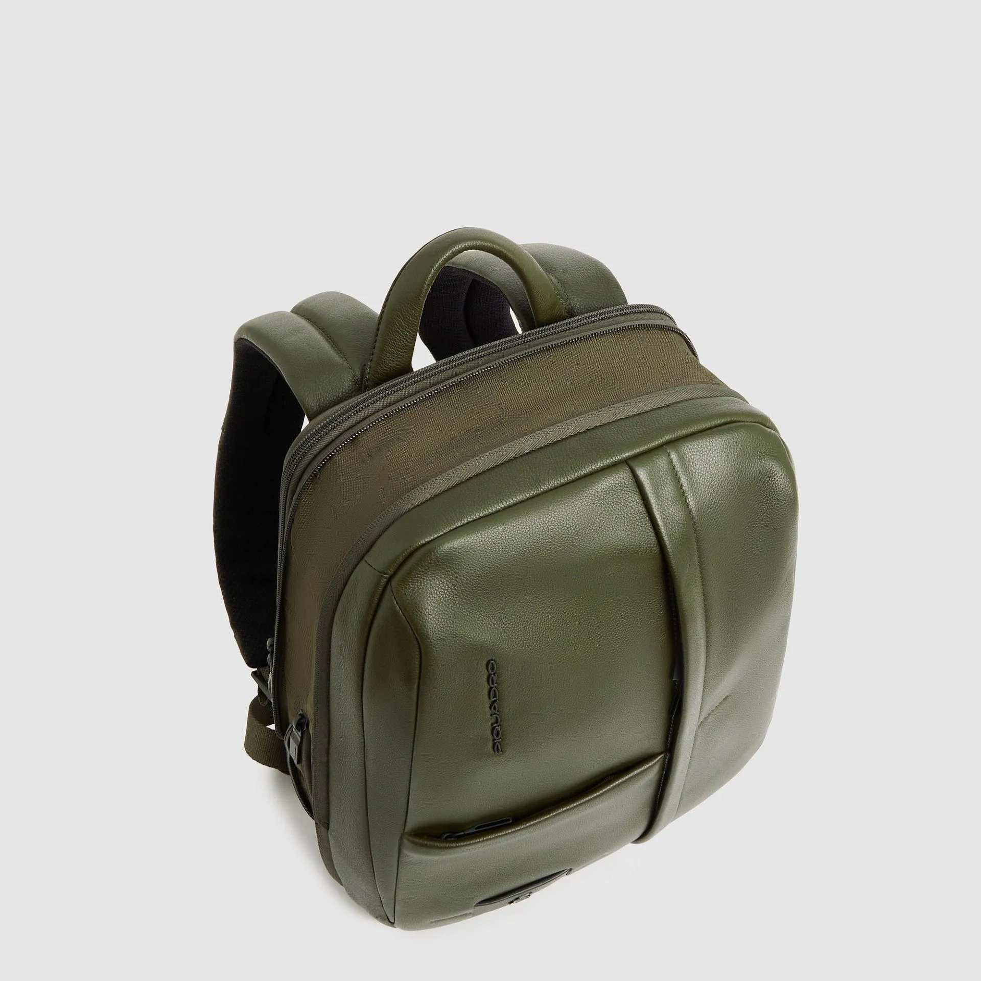 Кожаный расширяемый рюкзак для ноутбука 14" Piquadro CA7054W137/VE2, зелёныйphoto4