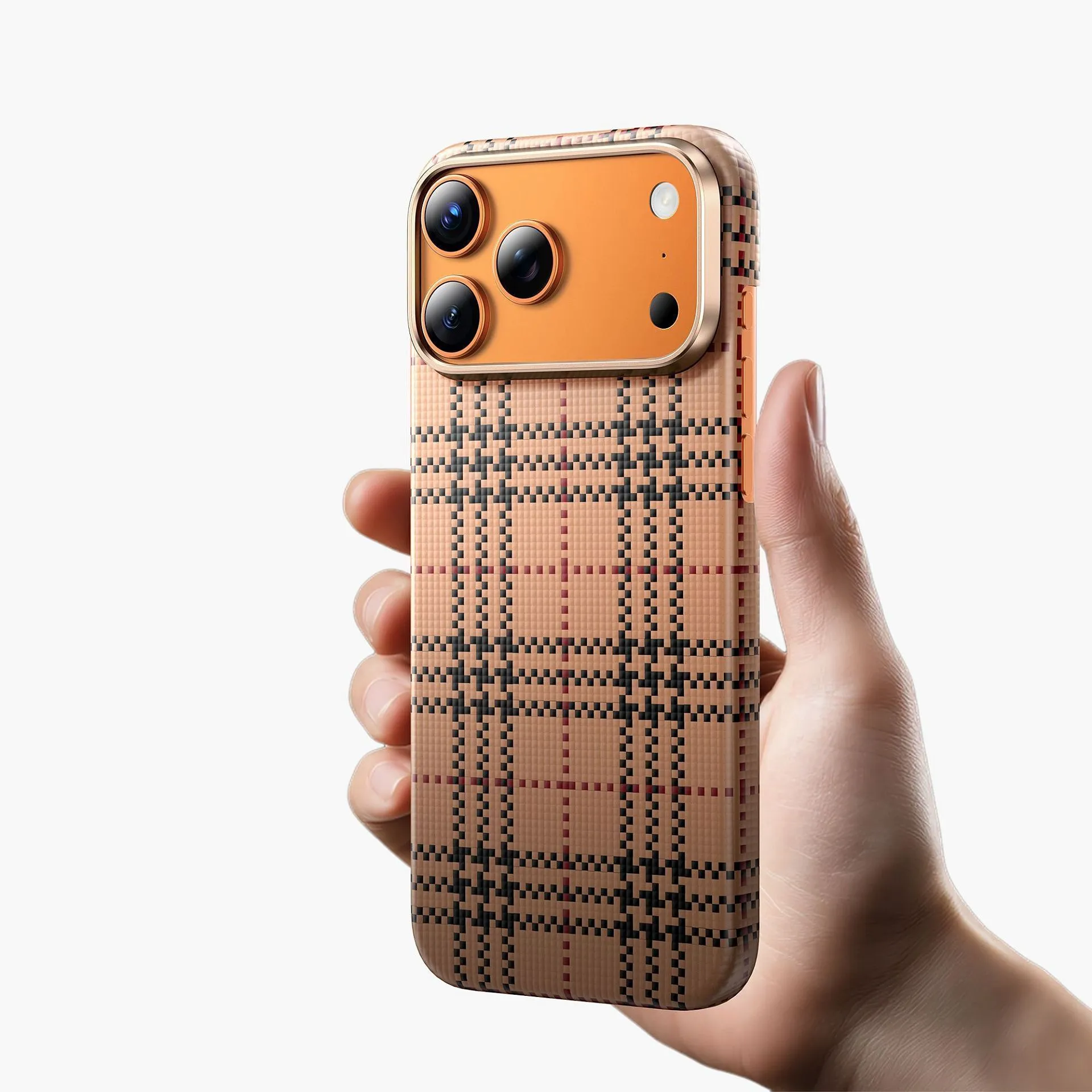 Чехол защитный KEEPHONE KEVLAR SCOTS для iPhone 17 Pro / iPhone 18 Pro, пустынный титанphoto3