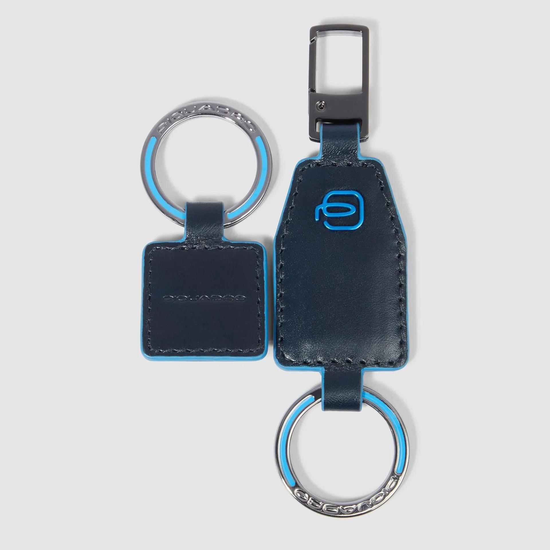 Кожаный разъёмный брелок для ключей с карабином Piquadro PC6880B2/BLU2, синийphoto2