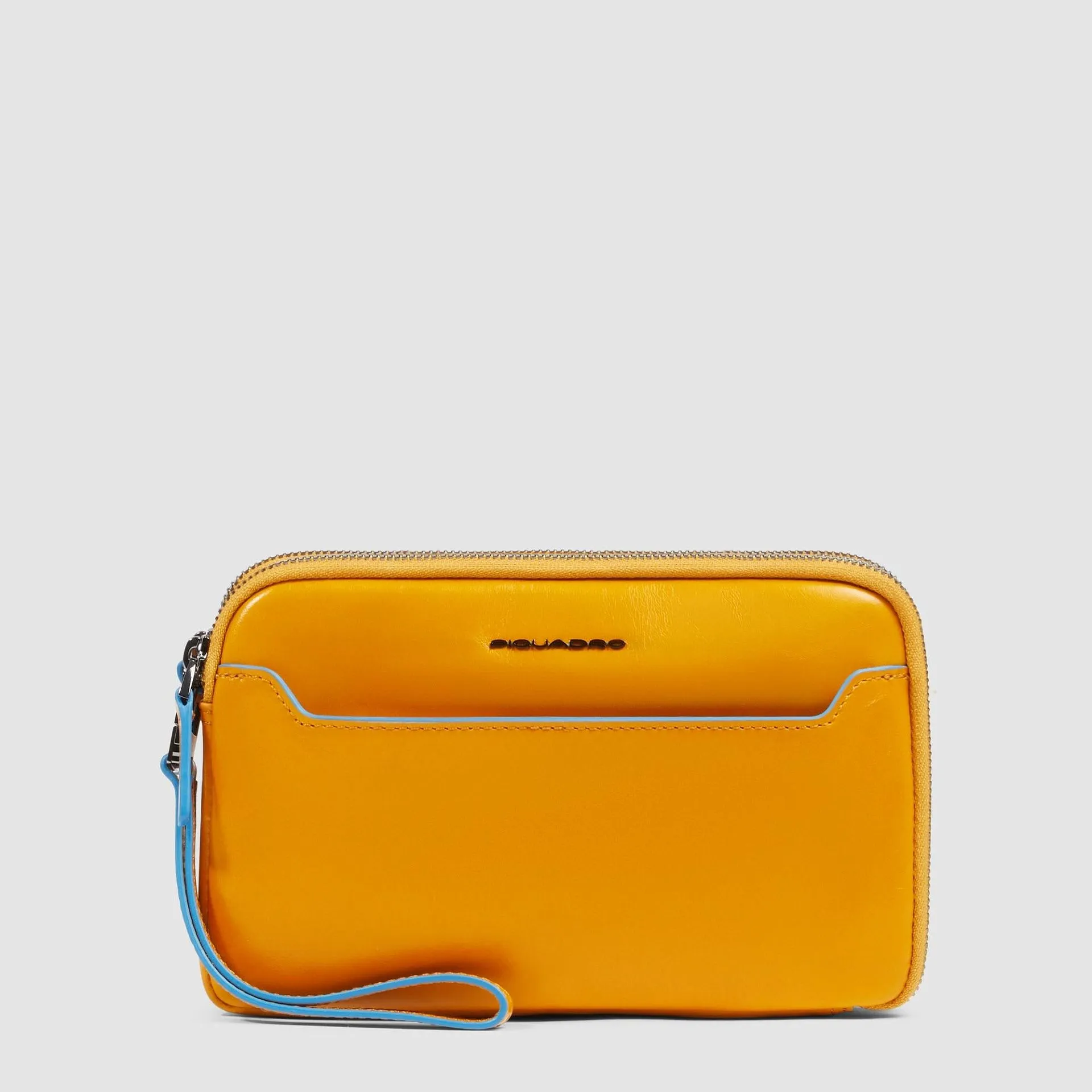 Клатч мужской кожаный с RFID-защитой Blue Square Piquadro AC6901B2R/G, жёлтыйphoto0