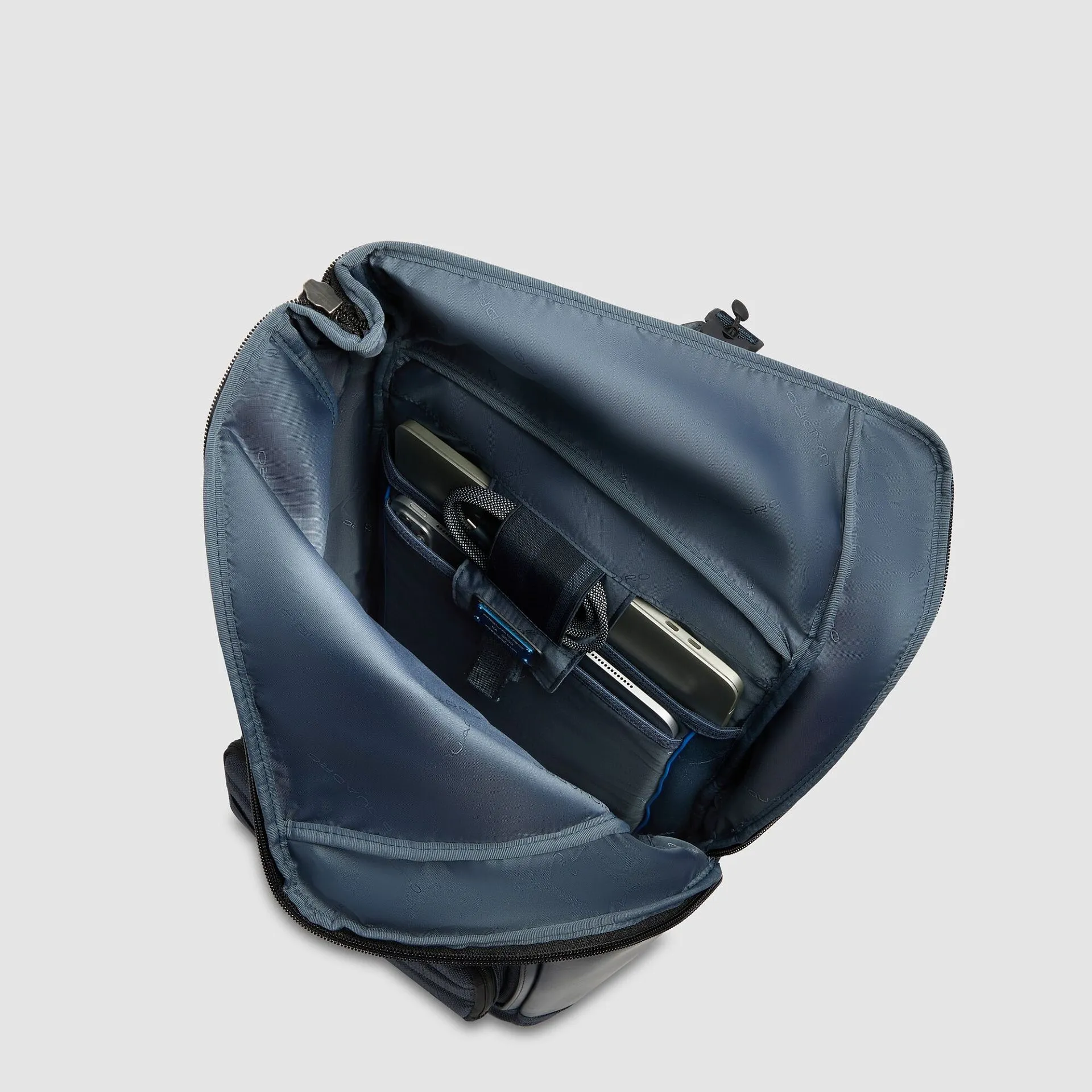 Рюкзак roll-top для ноутбука 15,6" с сеткой для шлема Piquadro CA7280W150/BLU, синийphoto3